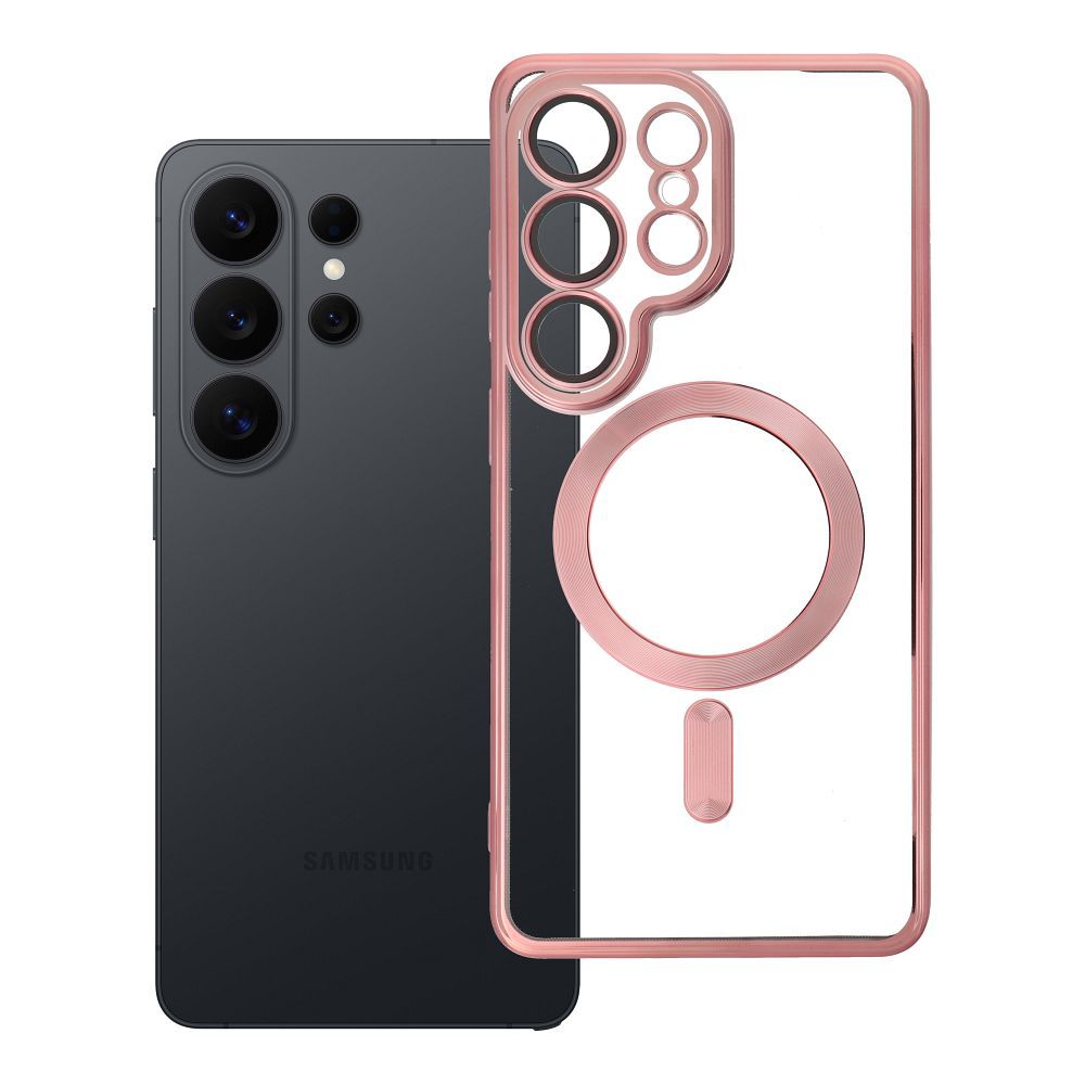 ELECTRO MAG COVER dėklas telefonui su MagSafe SAMSUNG S26 Ultra rožinis auksas