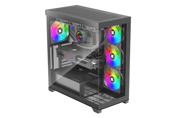 Kompiuterio korpusas XILENCE Midi Tower ATX juodas ARGB