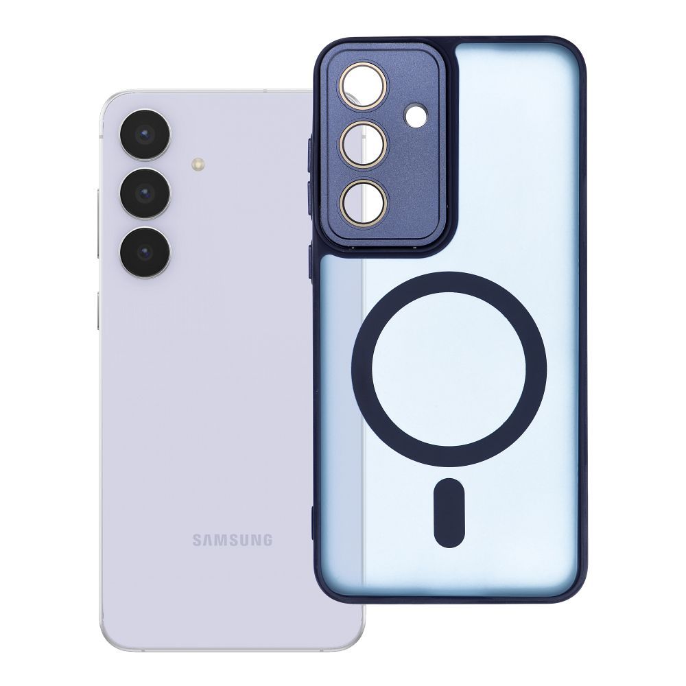 VARIETE MAG COVER magnetinis dėklas telefonui, suderinamas su MagSafe, skirtas SAMSUNG S25 FE, tamsiai mėlynas