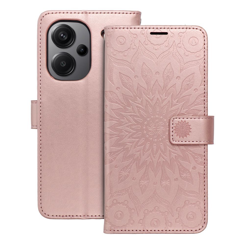 Dėklas telefonui MEZZO XIAOMI Redmi Note 13 Pro Plus 5G mandala rožinis auksas