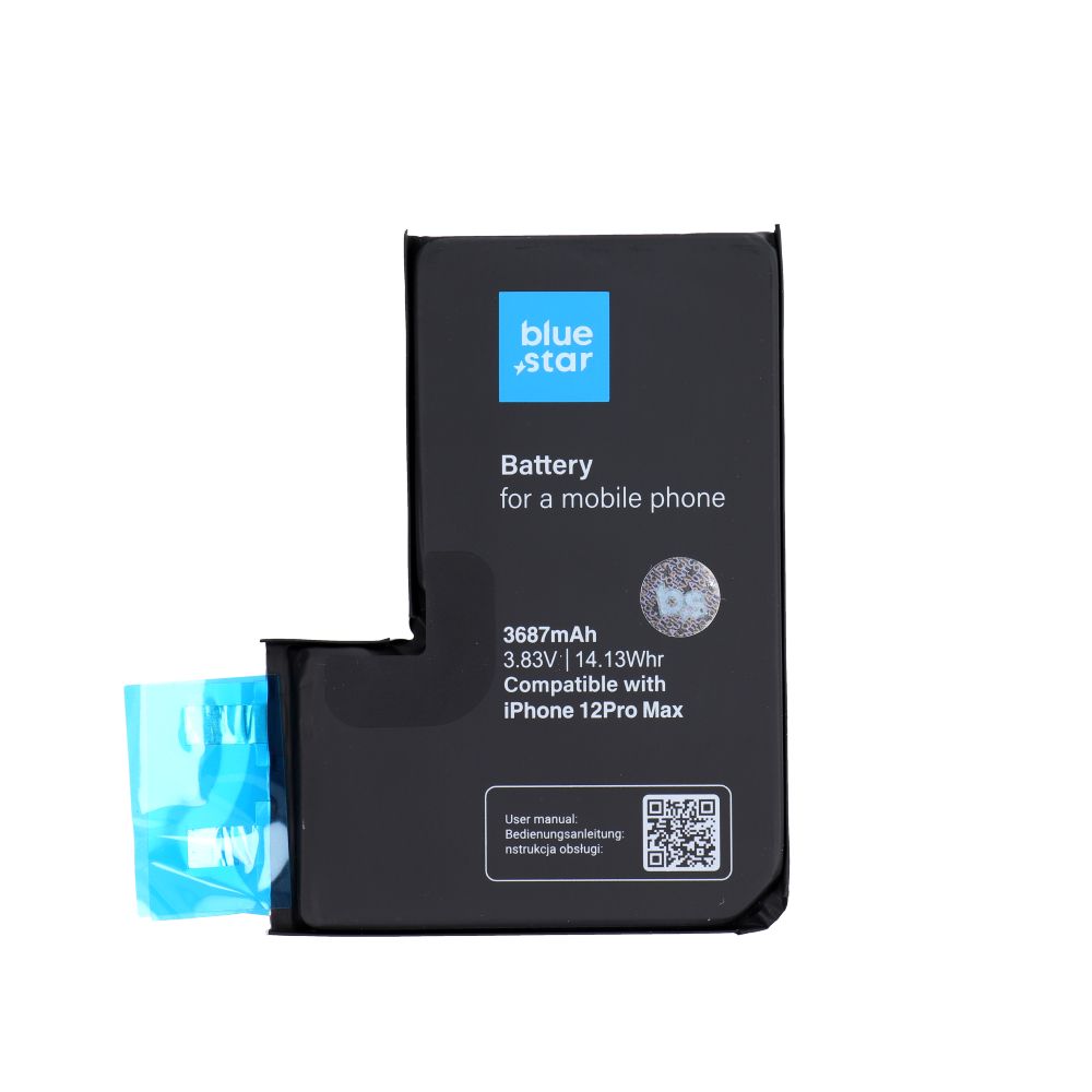 Battery without BMS for iPhone 12 PRO MAX 3687 mAh Blue Star HQ