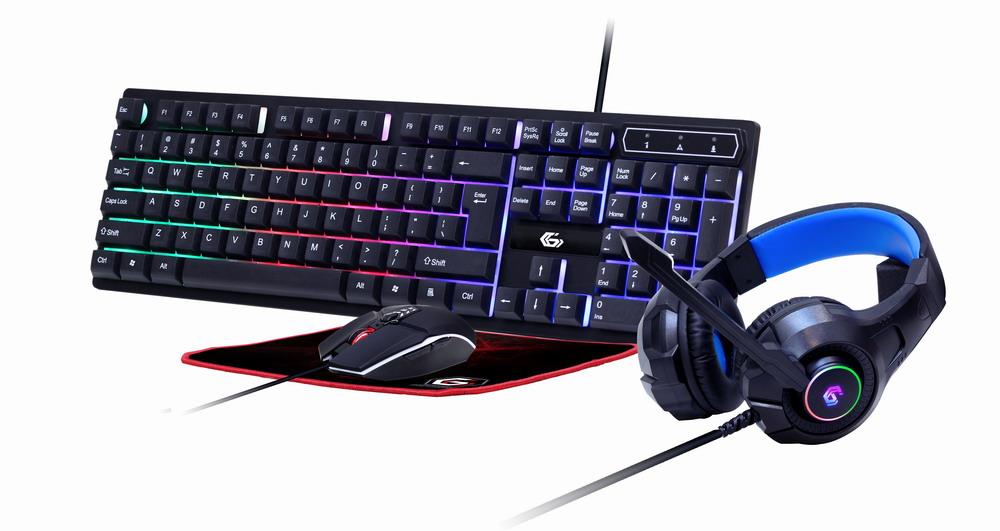 Klaviatūra USB GAMING KIT ENG/GHOST GGS-UMGL4-02 GEMBIRD