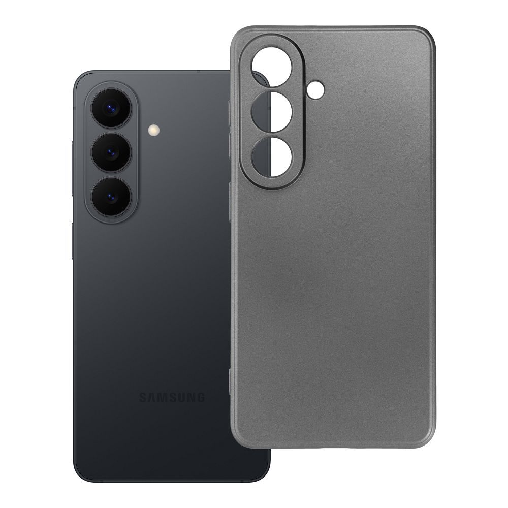 Metalinės išvaizdos dėklas telefonui SAMSUNG S26 pilkas