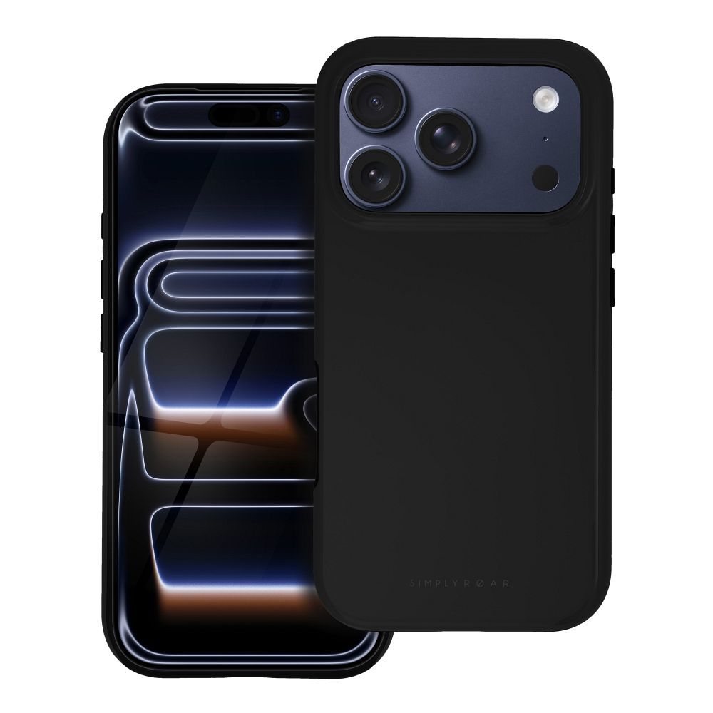 ROAR dėklas telefonui RAINBOW BUMPER skirtas iPhone 15 juodas