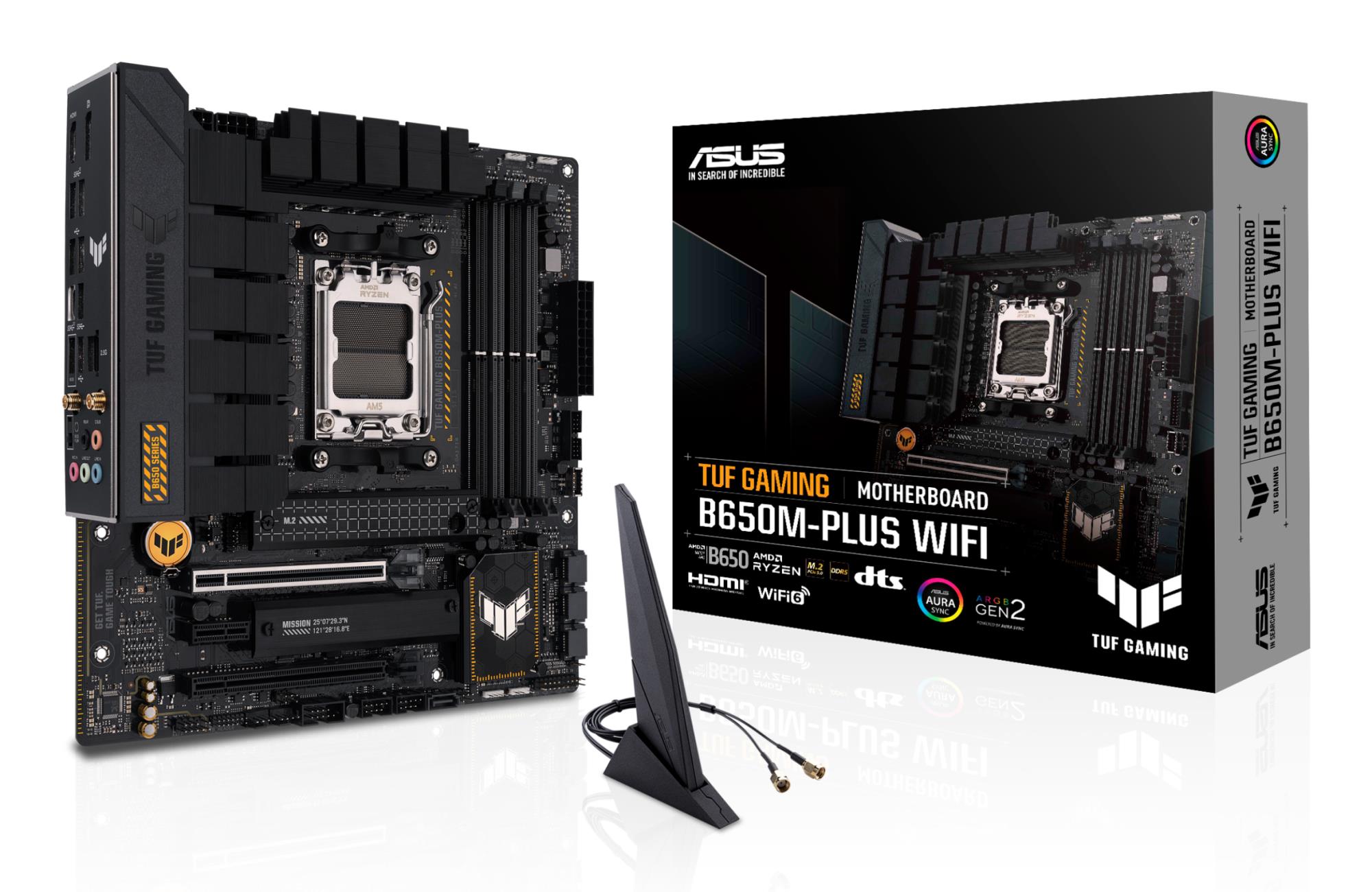 Pagrindinė plokštė Asus TUF Gaming B650M-Plus WiFi AMD B650 SAM5 MicroATX DDR5