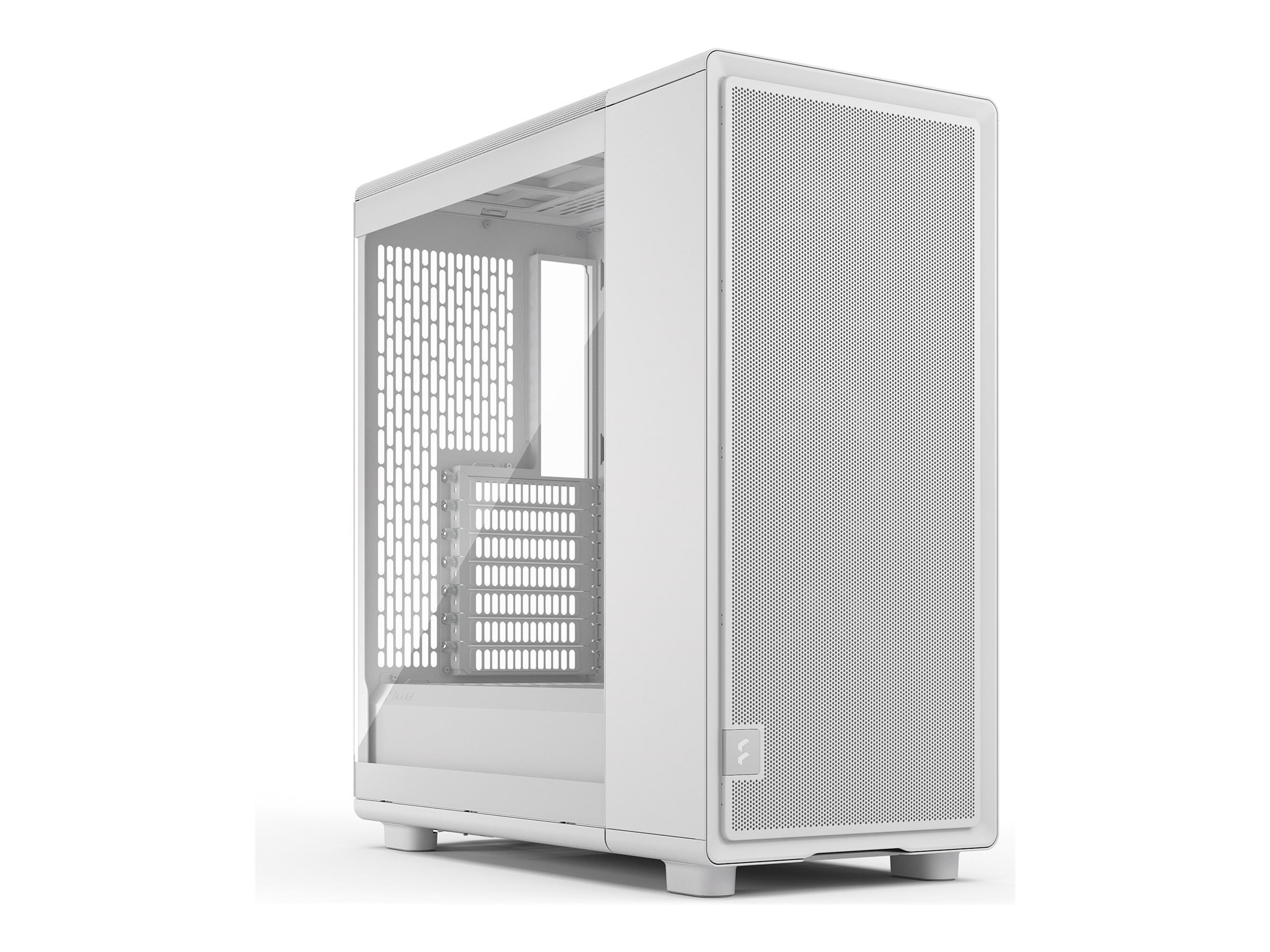 Fractal Design Epoch baltas TG skaidrus atspalvis korpusas