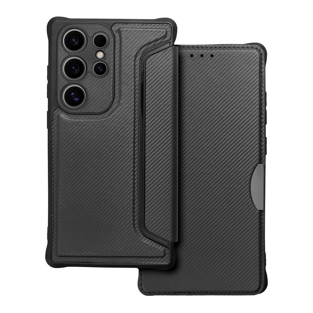 RAZOR knygos tipo dėklas telefonui SAMSUNG S24 Ultra juodas