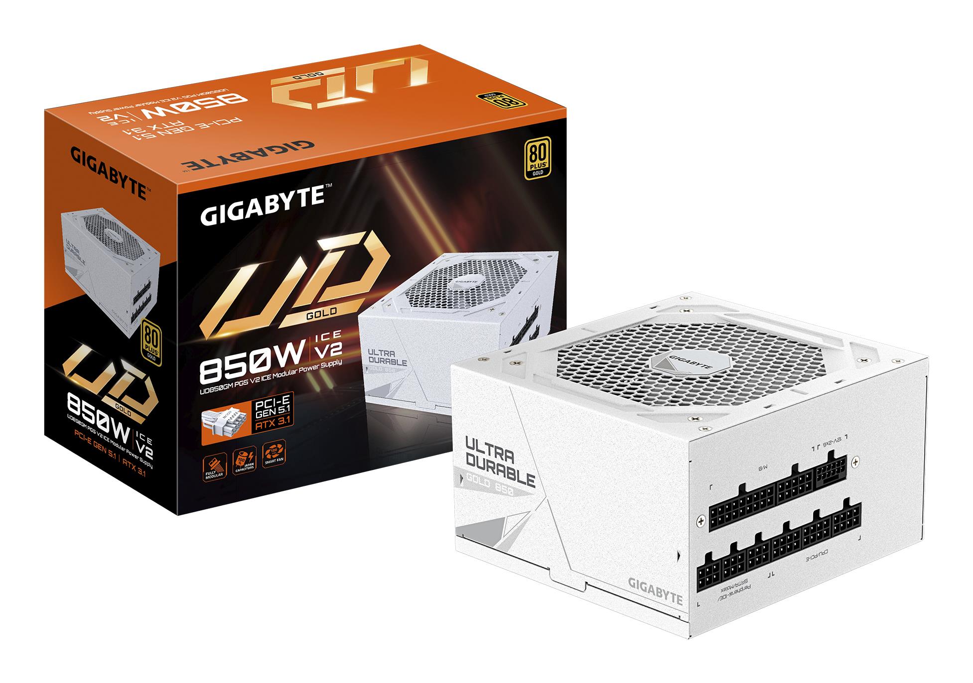 Maitinimo blokas GIGABYTE UD850GM PG5 Ice 850W 80 Plus Gold ATX