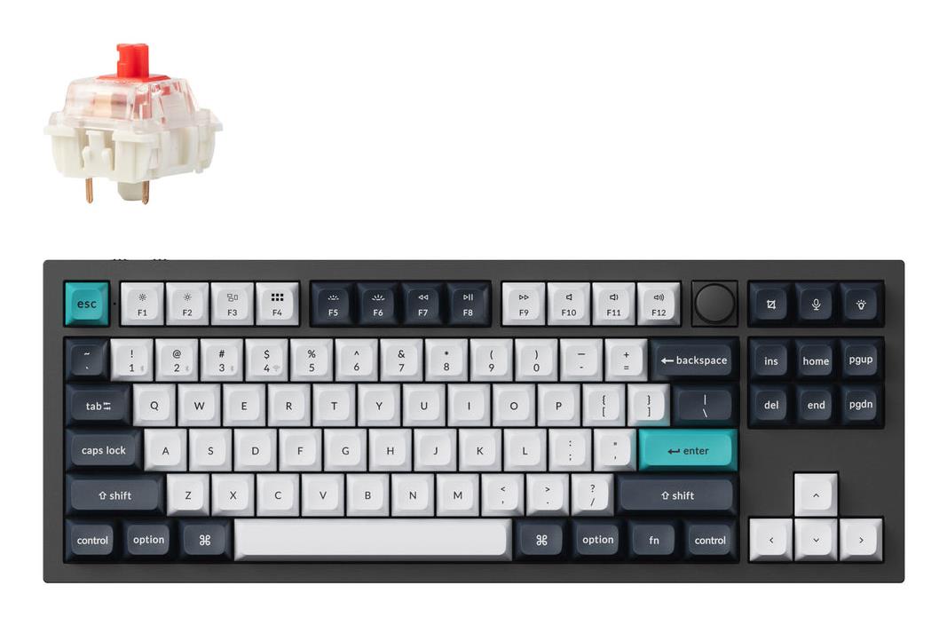 Belaidė klaviatūra KEYCHRON Q3 Max RGB Carbon Black Q3M-M1