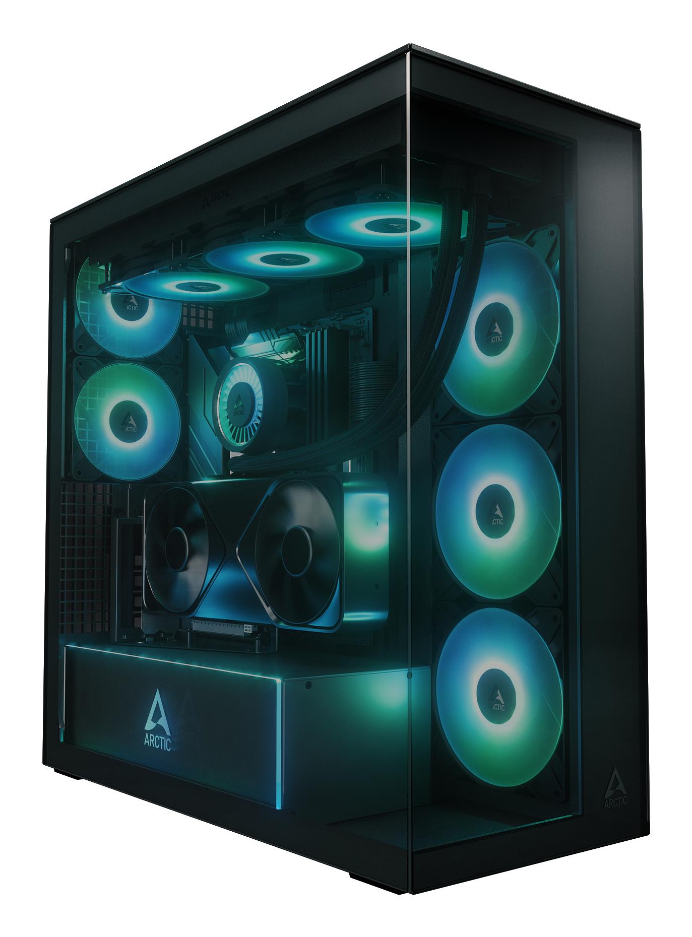 Kompiuterio korpusas ARCTIC Xtender VG Black Juodas