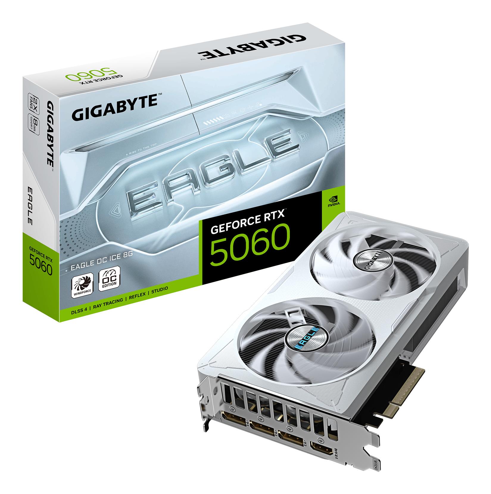 Vaizdo plokštė GIGABYTE NVIDIA GeForce RTX 5060 2550MHz 8GB GDDR7 128bit PCIe 5.0
