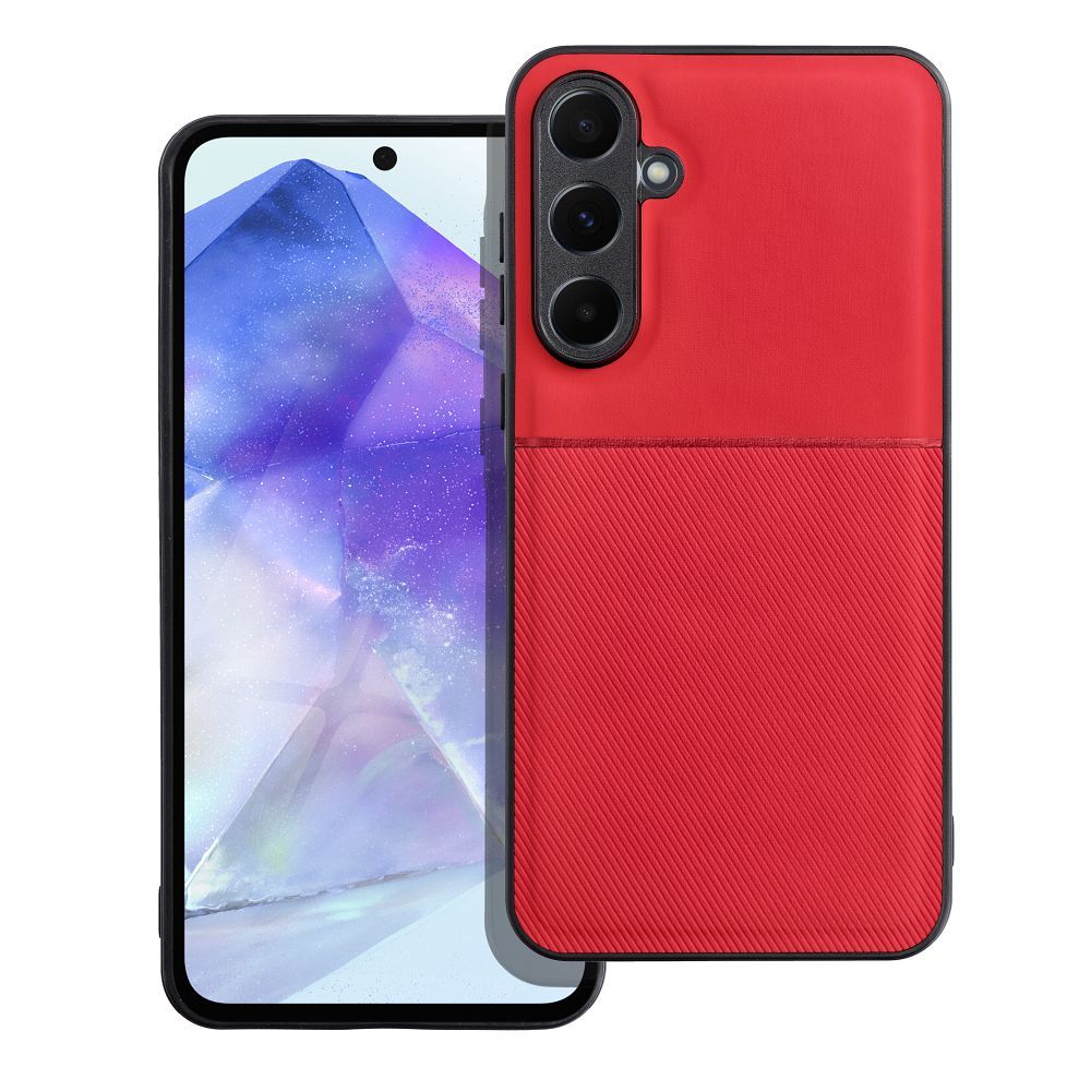 NOBLE dėklas telefonui SAMSUNG A55 5G raudonas