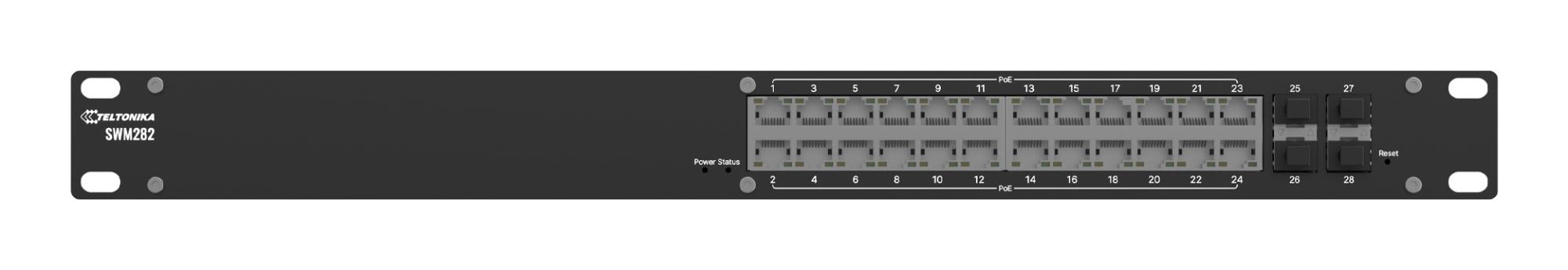 Komutatorius TELTONIKA SWM282 L2 24xRJ-45 PoE