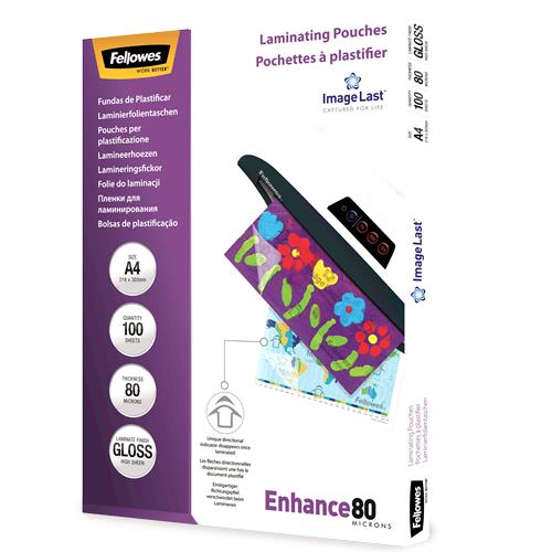 Fellowes ImageLast laminavimo vokeliai A4 80mic 100vnt