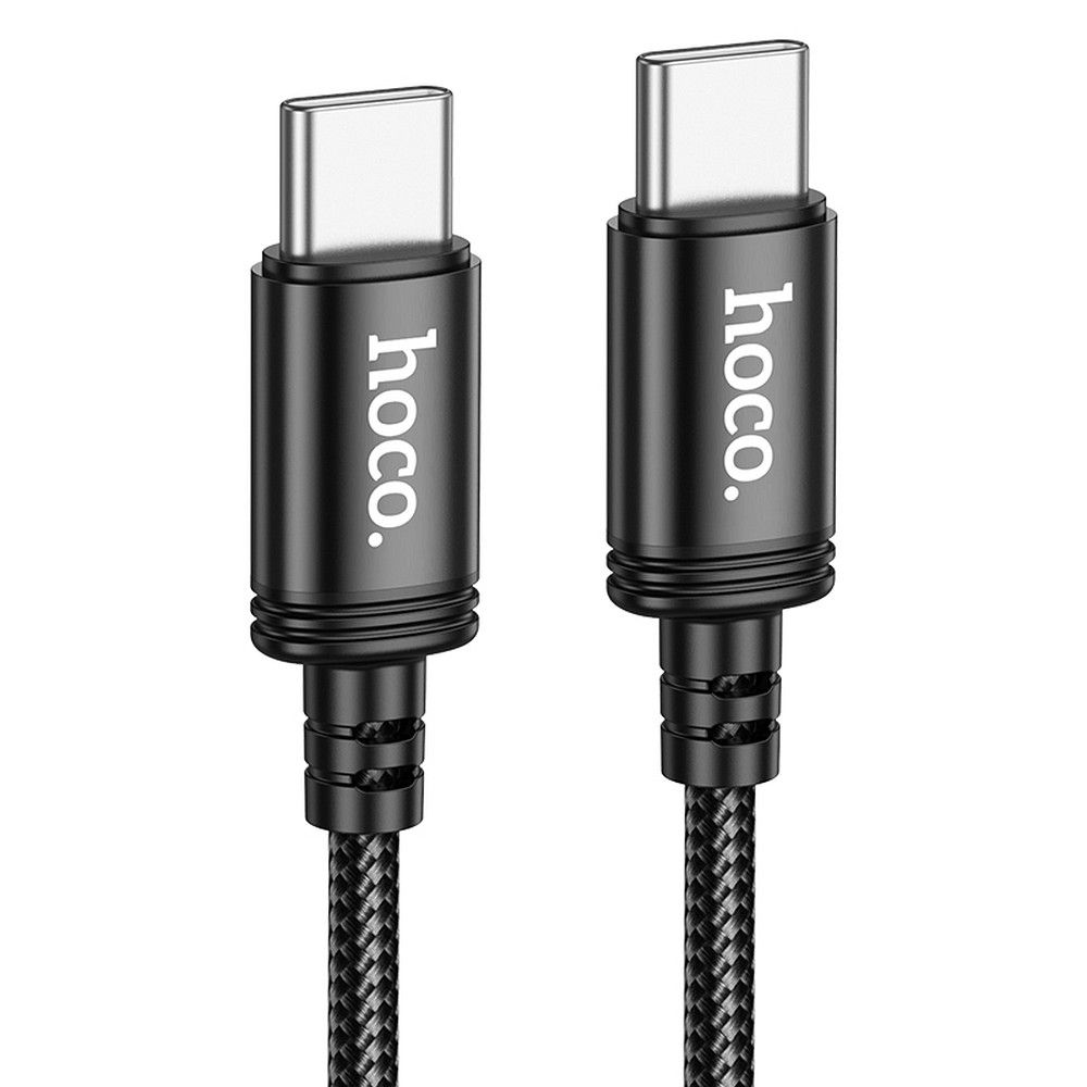 Kabelis USB-C į USB-C Hoco 3A 60W 3 m X91 juodas