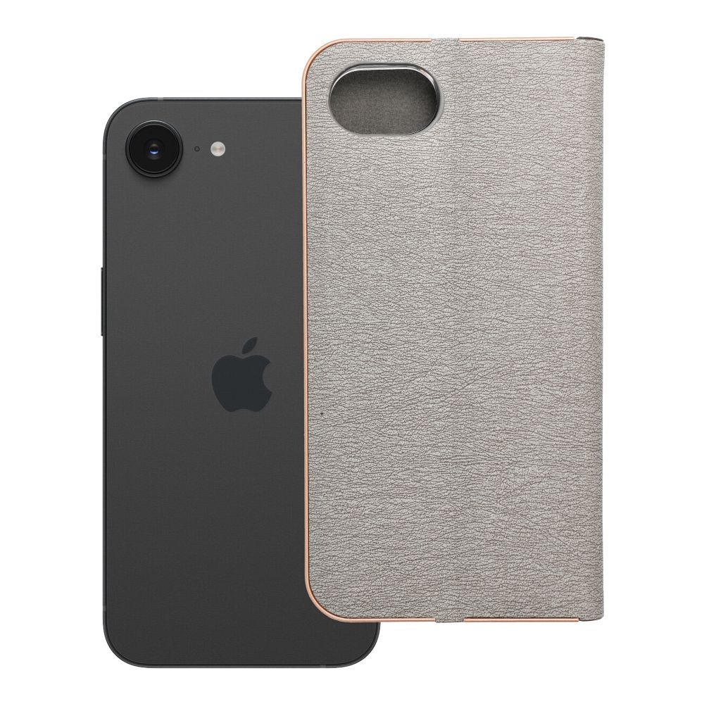 LUNA Dėklas telefonui auksinis IPHONE 16e (SE 4 2025) sidabrinis