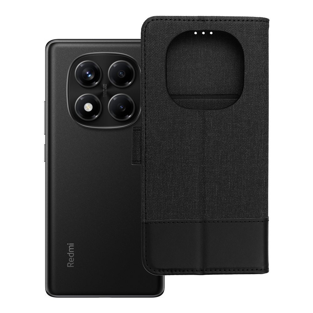 Dėklas telefonui (m) GOMMA Book Xiaomi Redmi Note 14 PRO 4G - juodas (m)