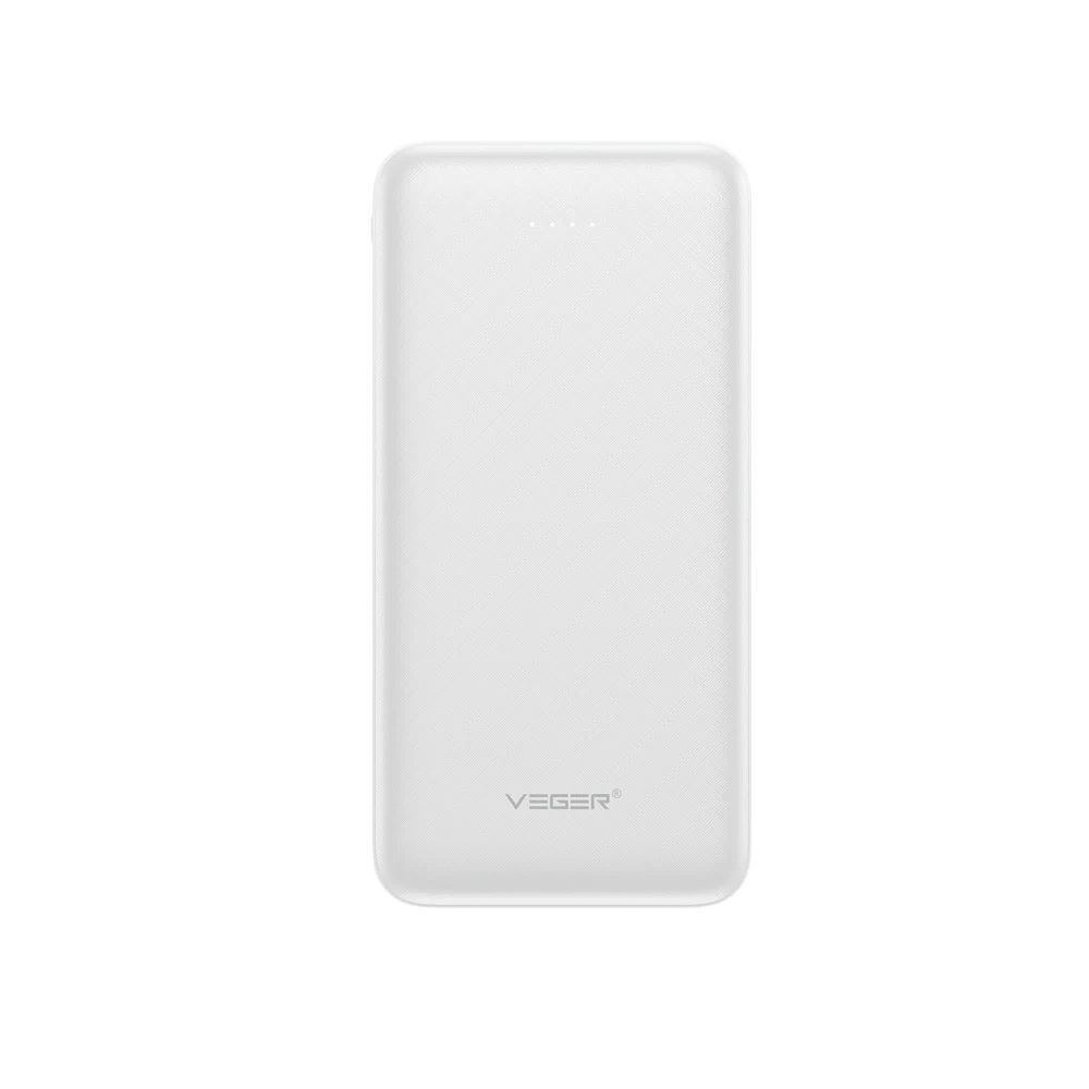 Išorinė baterija Veger A10 (W1065) 2A 10000 mAh balta