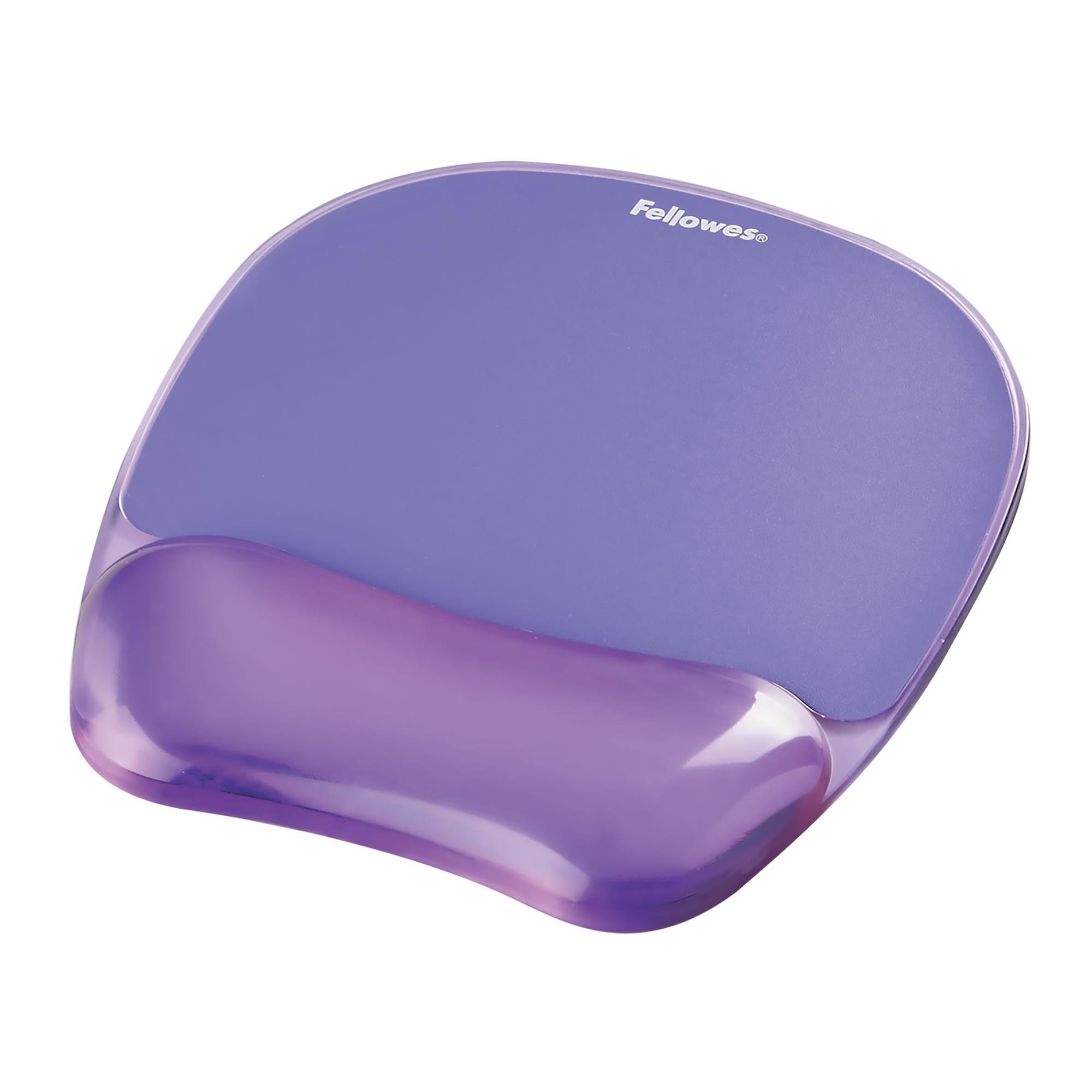 Fellowes CRYSTAL pelės ir riešo kilimėlis gelio violetinis