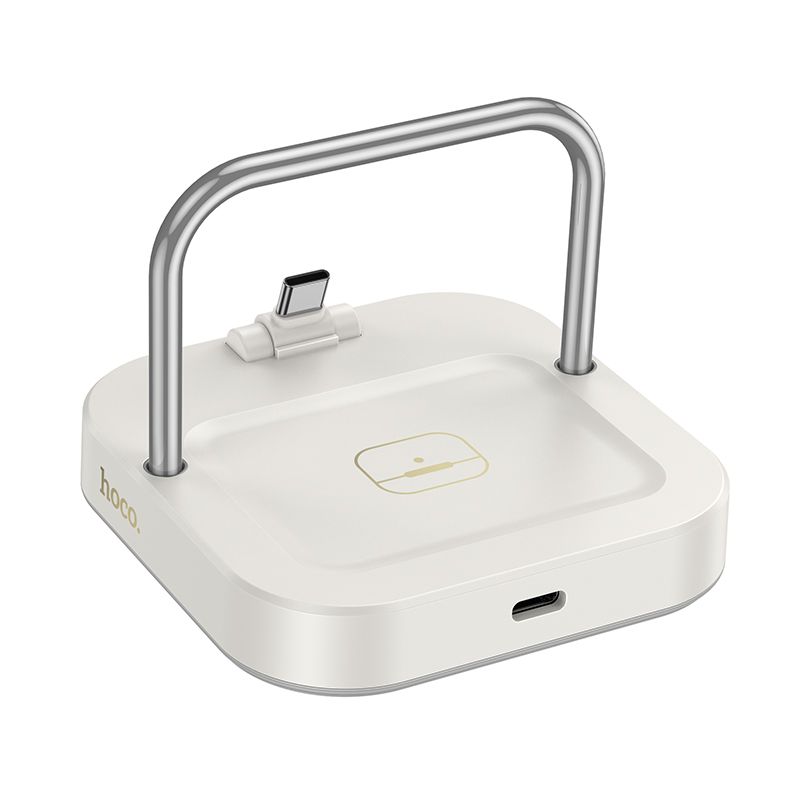 Stalo įkroviklis Hoco 2in1 USB C PD QC 3A 30W + belaidžiu įkrovimu 5W CQ16B baltas
