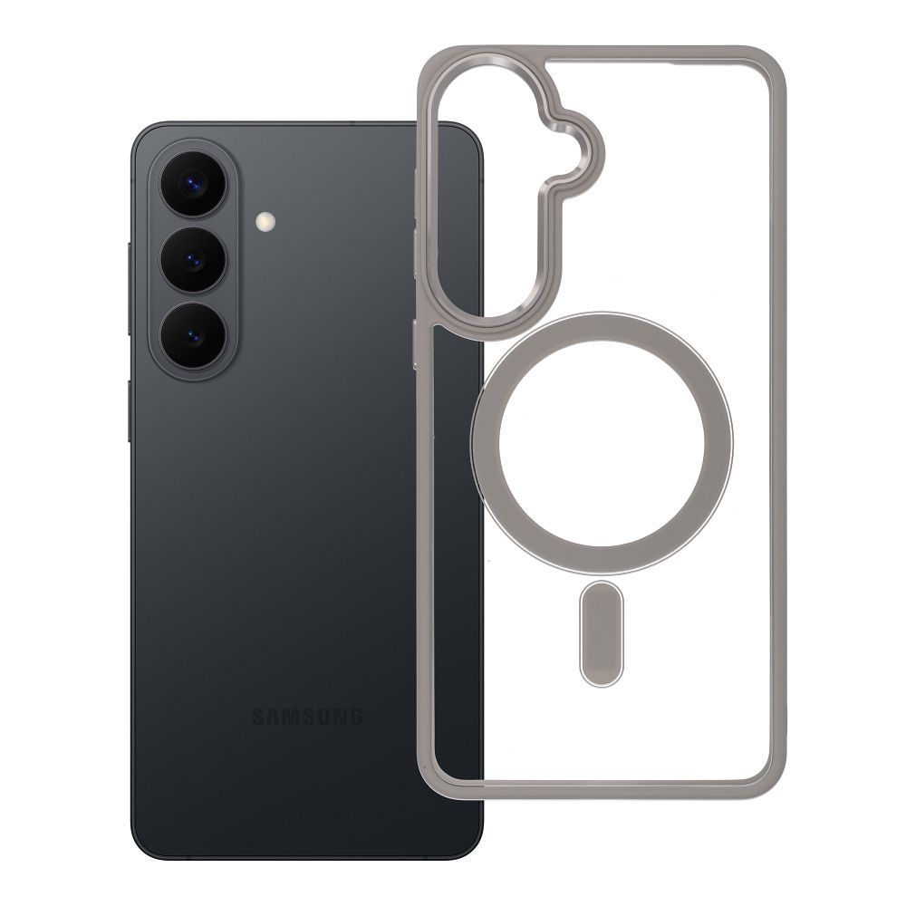 COLOR EDGE MAG COVER dėklas telefonui suderinamas su Magnetiniu MagSafe Samsung S26 Edge titano pilka