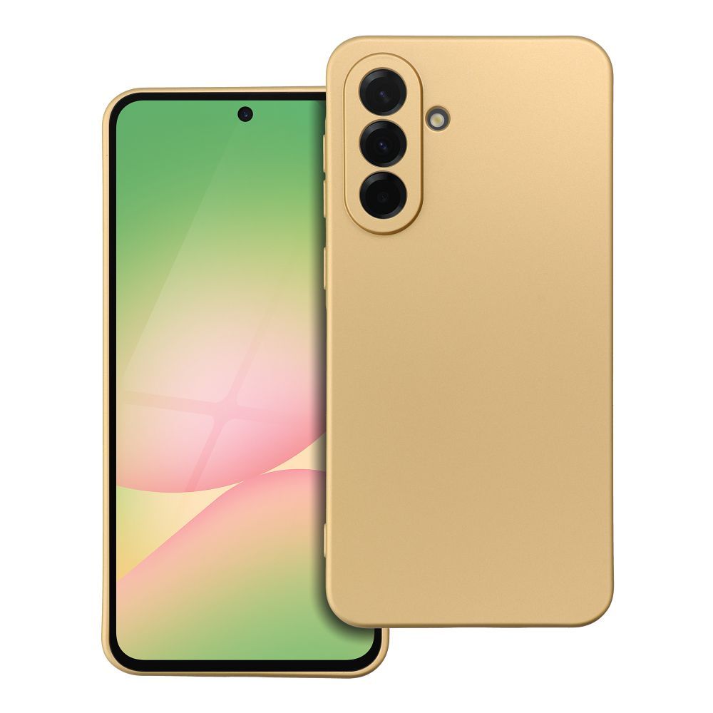 METALLIC dėklas telefonui SAMSUNG A56 5G auksinis