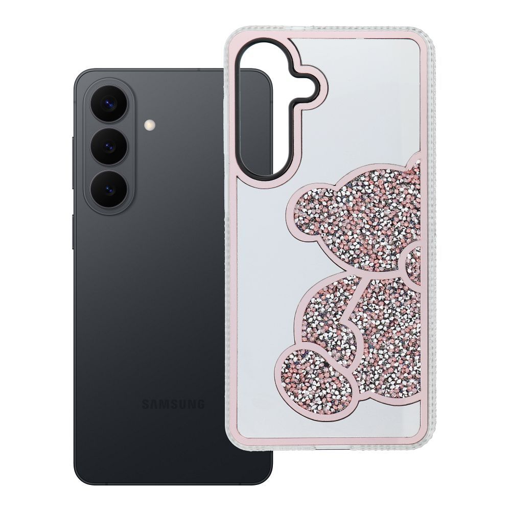 TEDDY BEAR Dėklas telefonui SAMSUNG S26 Edge violetinis