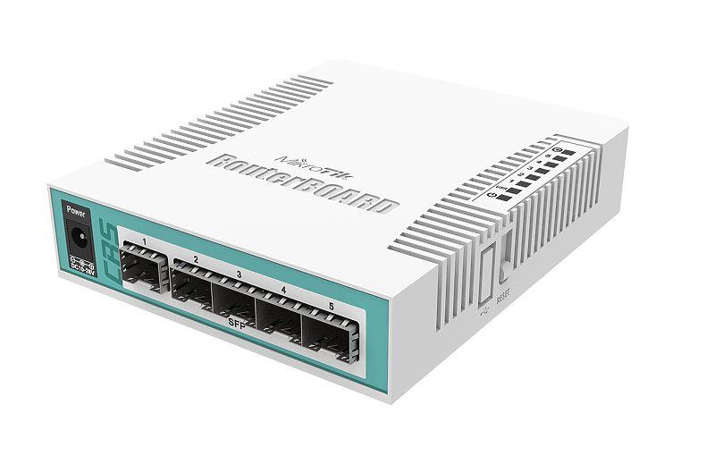 Tinklo maršrutizatorius MIKROTIK CRS106-1C-5S 5 prievadų SFP