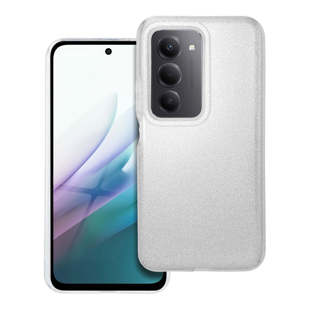 SHINING dėklas telefonui XIAOMI Redmi 15 4G / 15 5G (171.1mm) sidabrinis