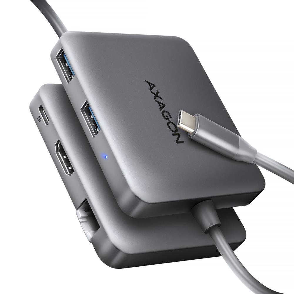 AXAGON HMC-5HL USB-C šakotuvas 5-in-1, 5Gbps, 0,2m