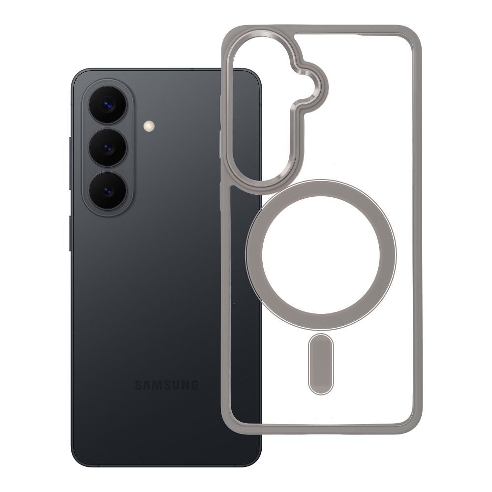 COLOR EDGE MAG COVER magnetinis dėklas telefonui, suderinamas su MagSafe, skirtas SAMSUNG S26 Pro, titano pilkas