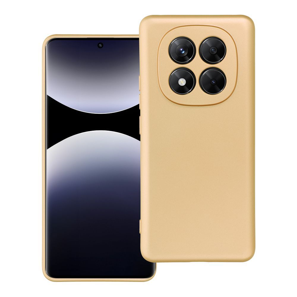METALLIC dėklas telefonui XIAOMI Redmi NOTE 14 Pro Plus 5G auksinis