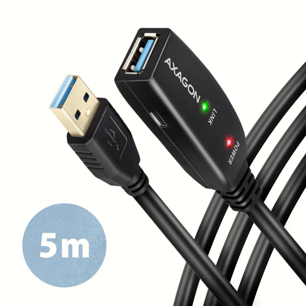 Axagon USB3.2 A-M/A-F aktyvus laidas 5m ADR-305