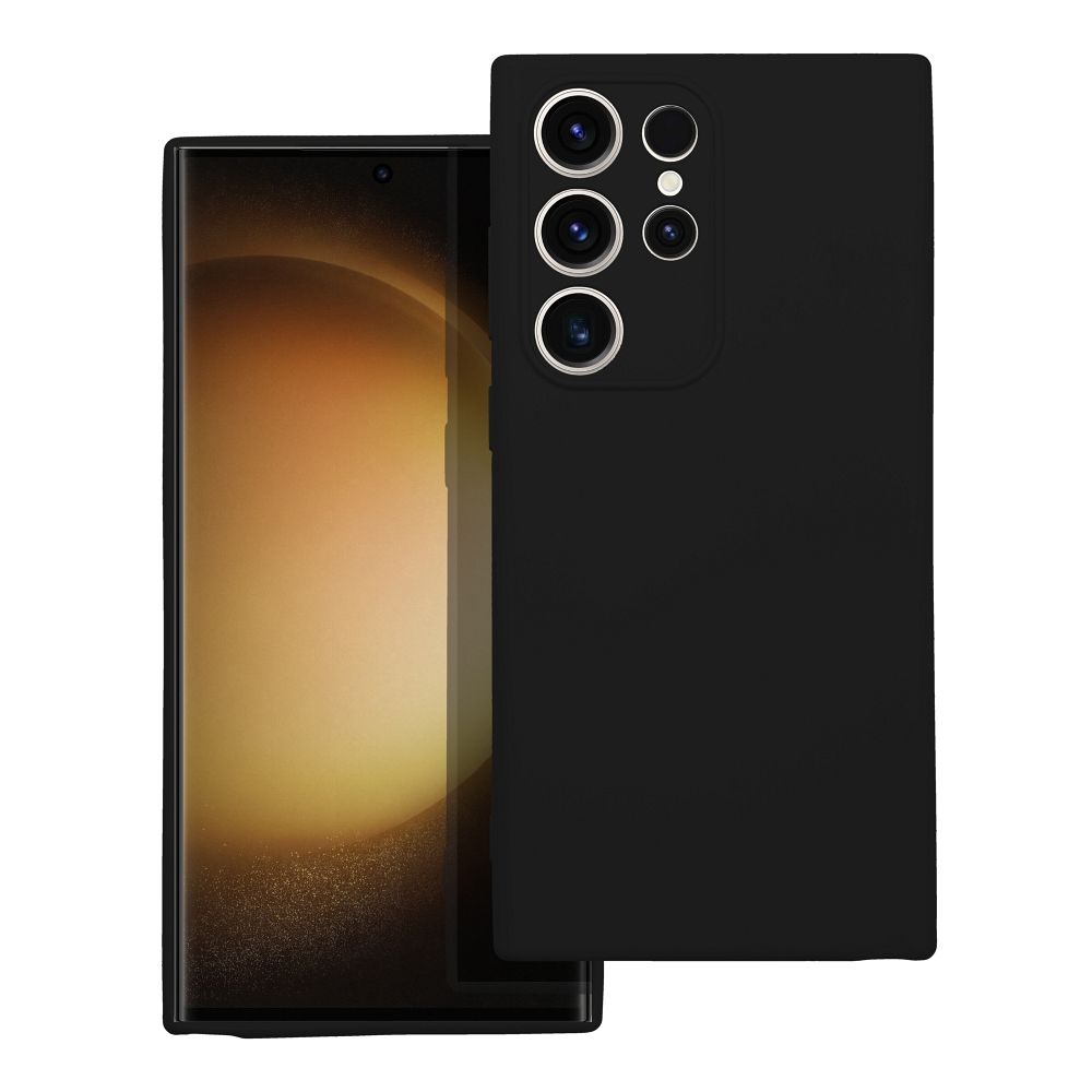 SILIKONINIS dėklas telefonui SAMSUNG S23 Ultra juodas