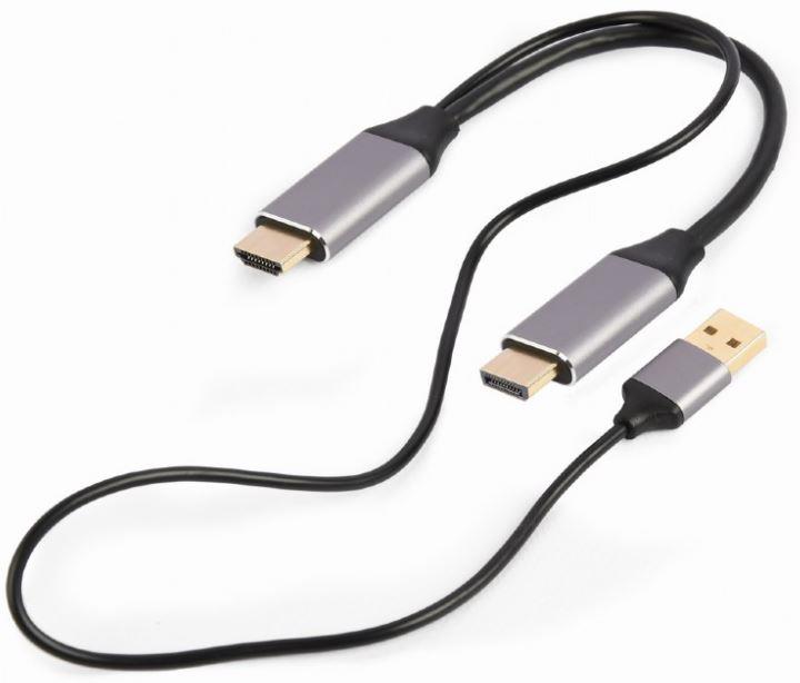 I/O adapteris HDMI TO Dp/juodas A-HDMIM-DPM-01 GEMBIRD