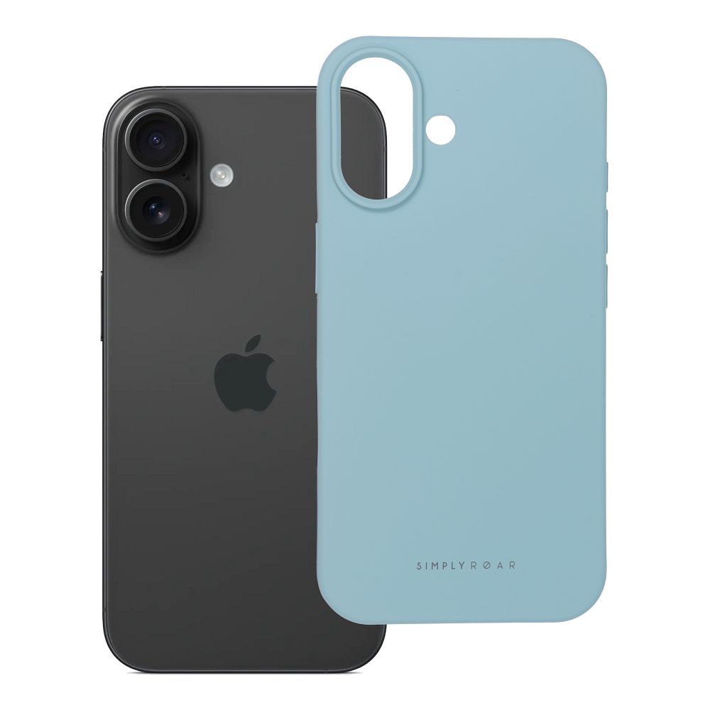 ROAR dėklas SPACE telefonui iPhone 16, dangaus mėlynas