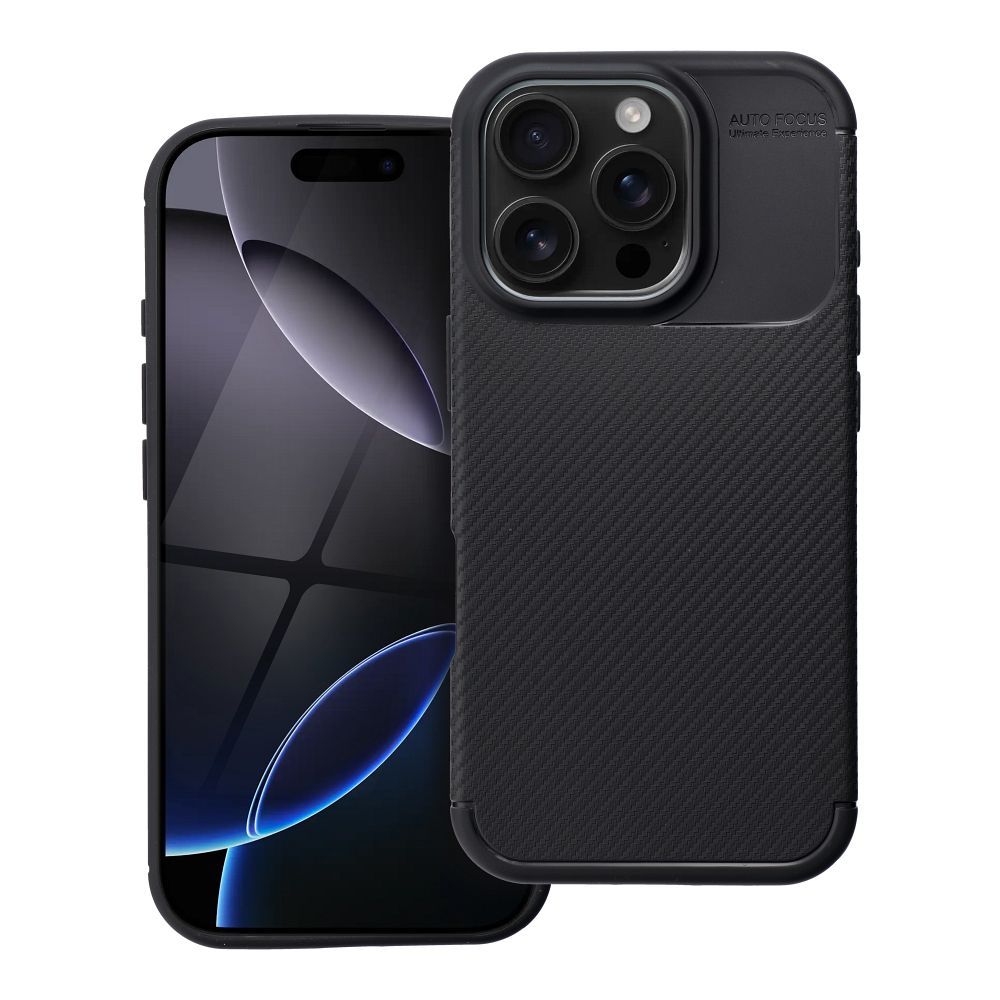 Dėklas telefonui CARBON PREMIUM IPHONE 16 Pro juodas