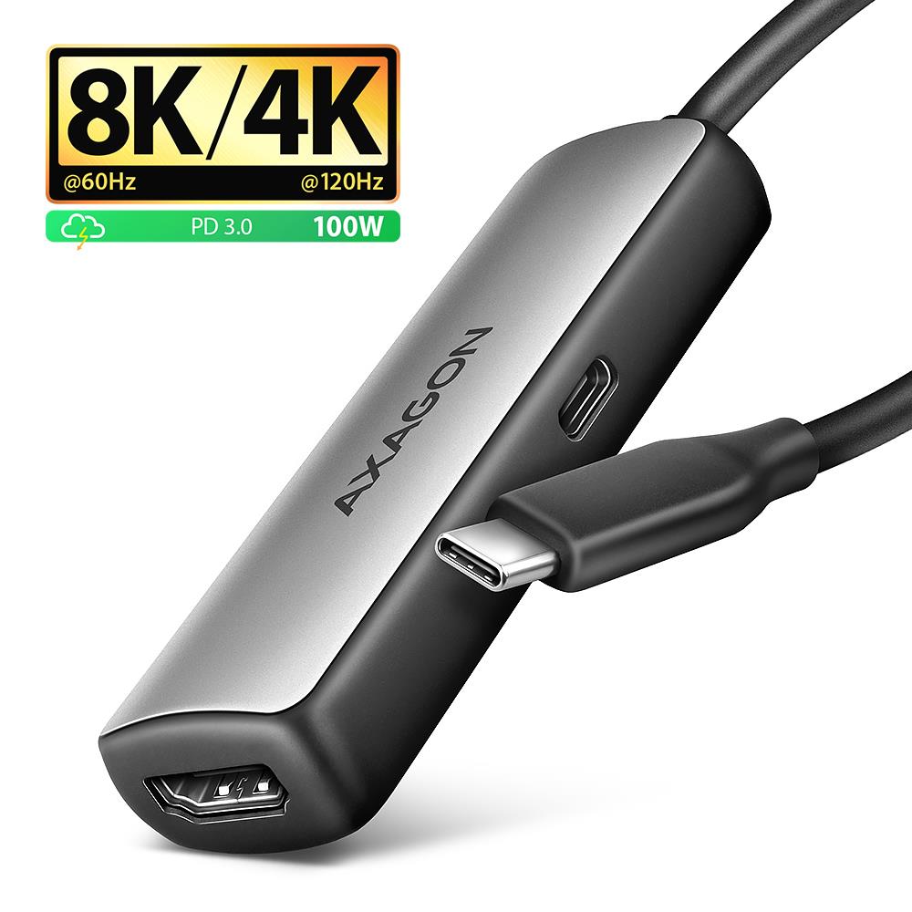USB-C į HDMI adapteris 0.16m RVC-HI8KPD Axagon