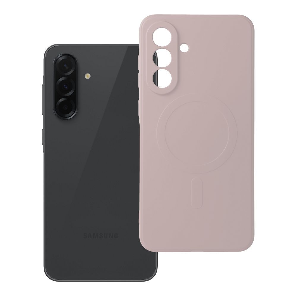 Silikoninis magnetinis dėklas, skirtas SAMSUNG A36, rožinis