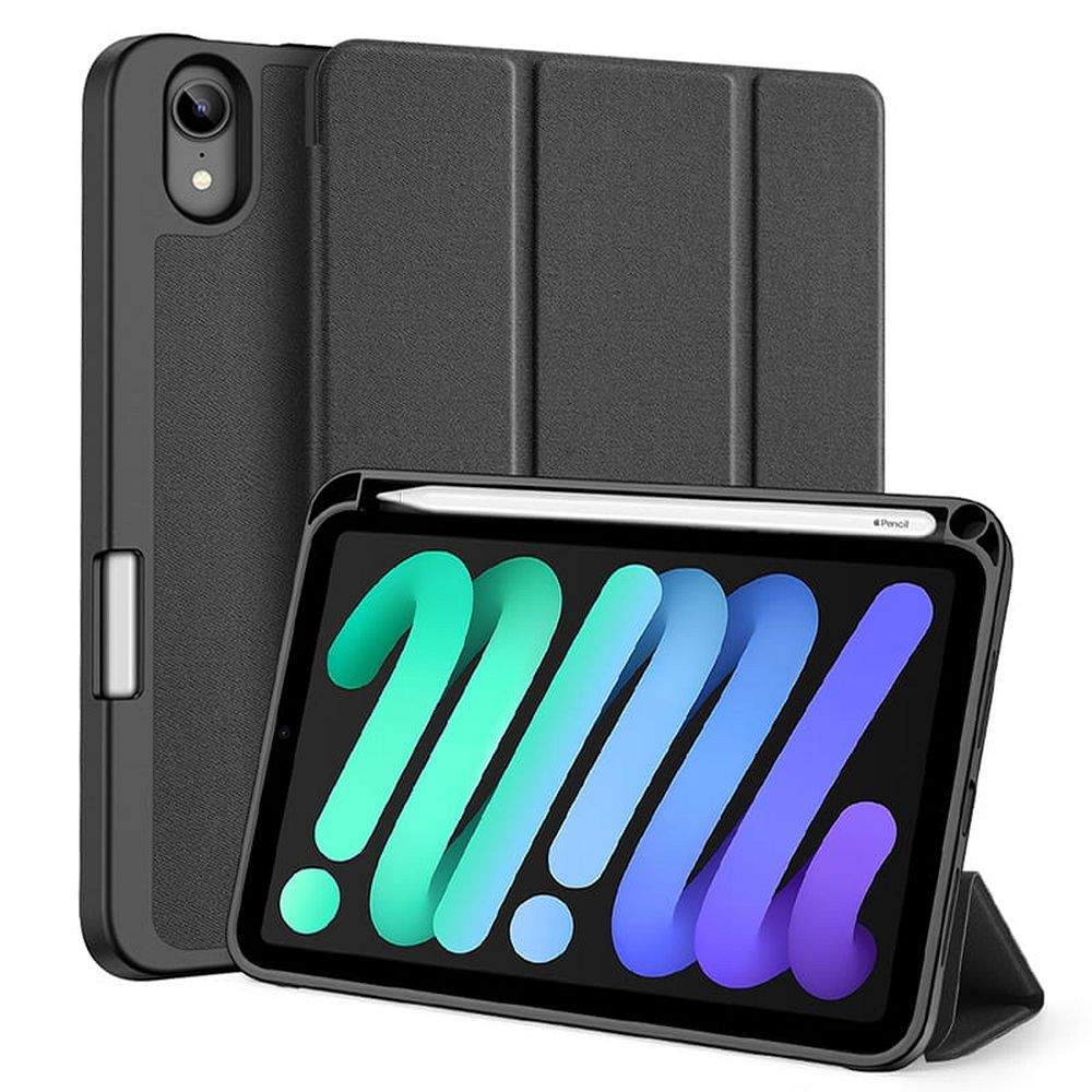 DUX DUCIS dėklas DOMO sulankstomas su pieštuko laikikliu iPad mini 7/6 juodas