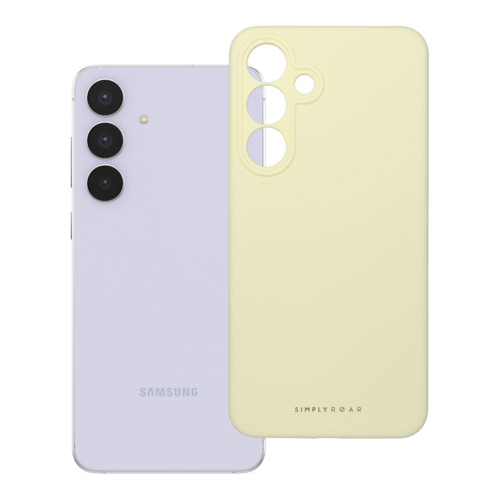 ROAR dėklas CLOUD SKIN SAMSUNG S25 FE šviesiai geltonas
