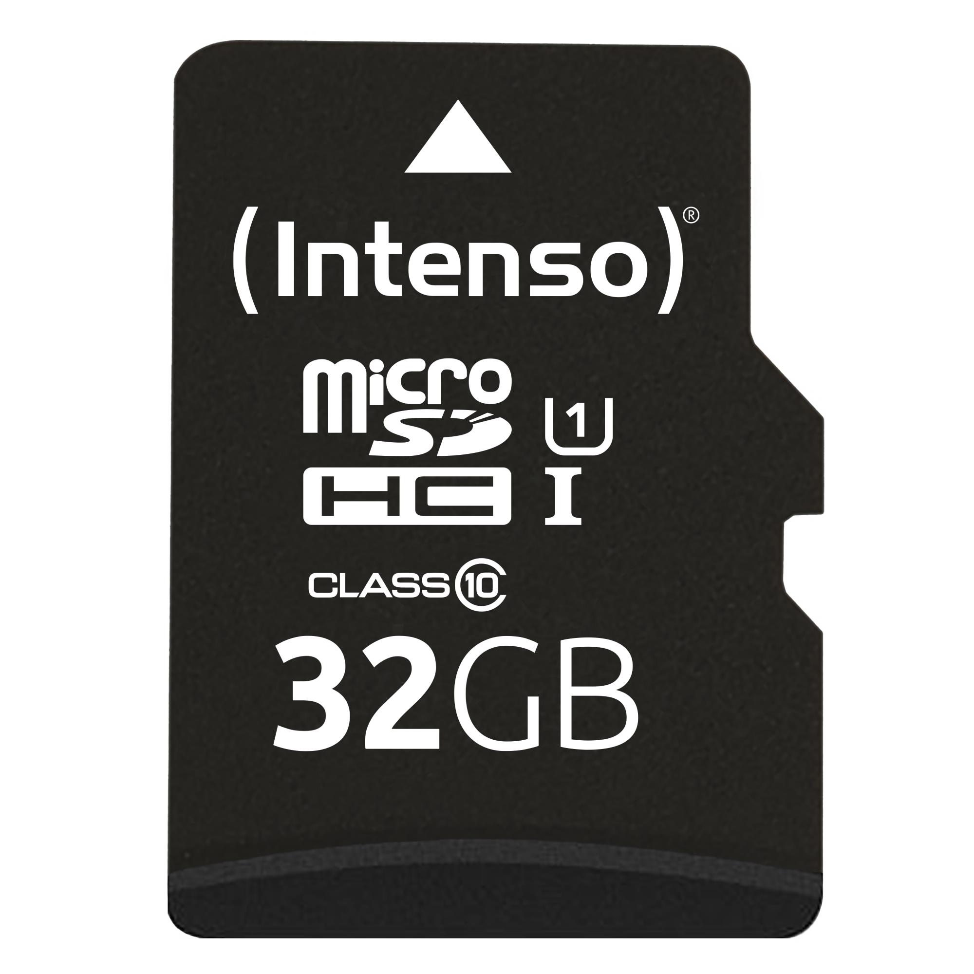 Atminties kortelė Micro SDHC 32GB UHS-I su adapteriu Intenso