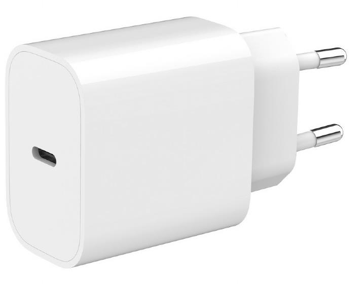 Įkroviklis USB-C 20W 1PORT/TA-UC-PD20-01-W GEMBIRD