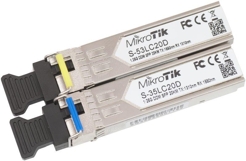Tinklo siųstuvas-imtuvas MIKROTIK SFP S-3553LC20D