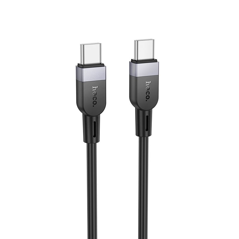 Silikoninis Laidas USB C to USB C Hoco 3A 60W 3 m X109 juodas