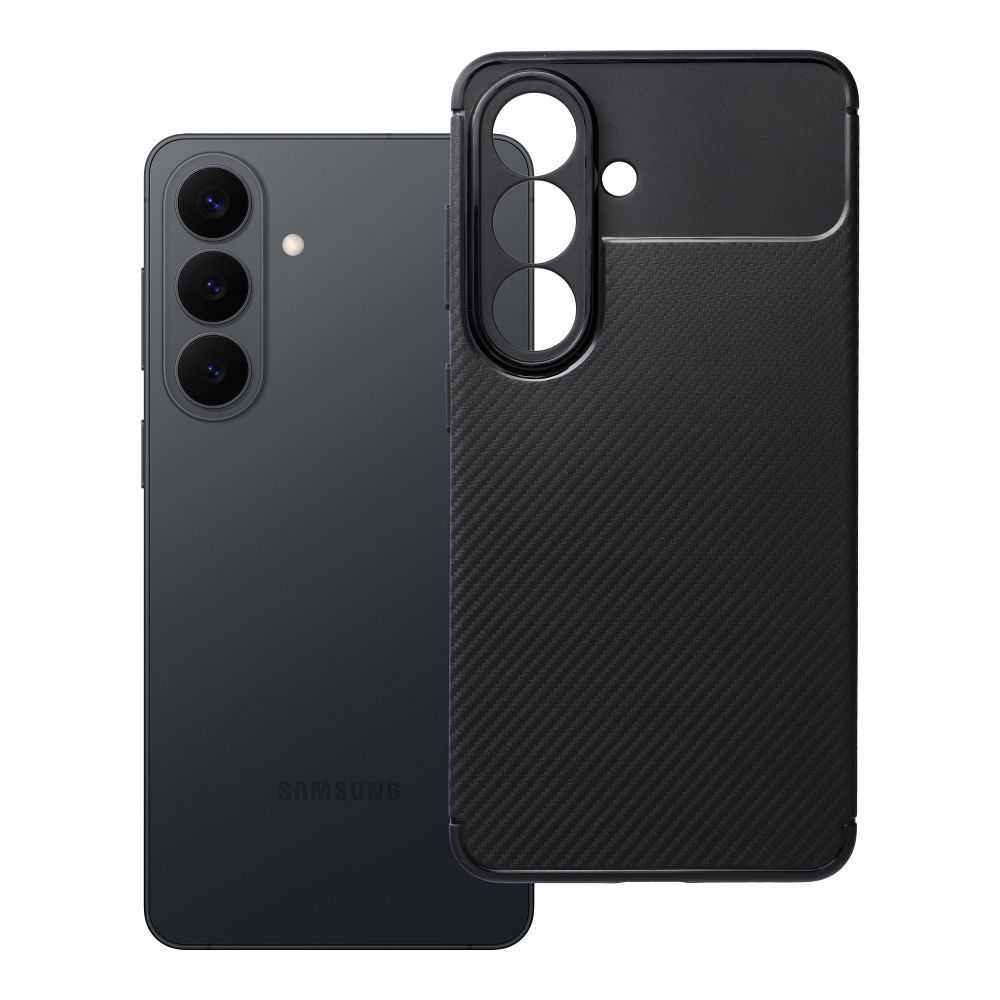 Dėklas CARBON PREMIUM, skirtas SAMSUNG S26, juodos spalvos