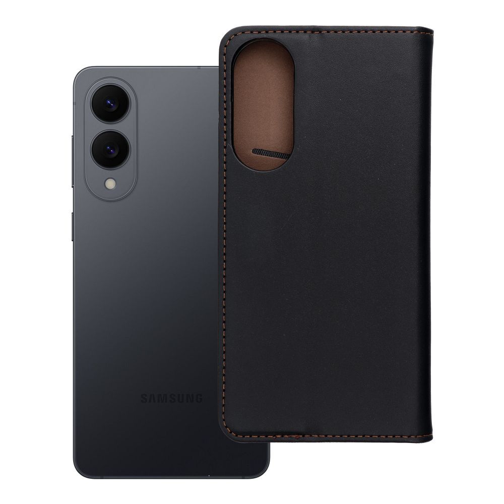 SMART PRO knygos tipo odinis dėklas telefonui SAMSUNG S25 Edge juodas