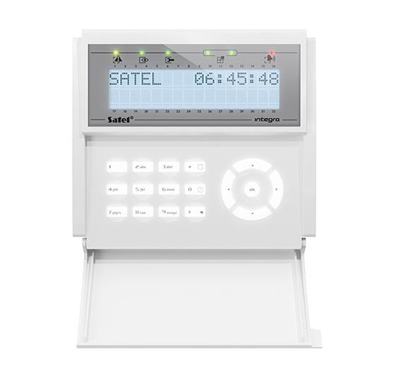 LCD klaviatūra Satel Integra balta INT-KLCD-W