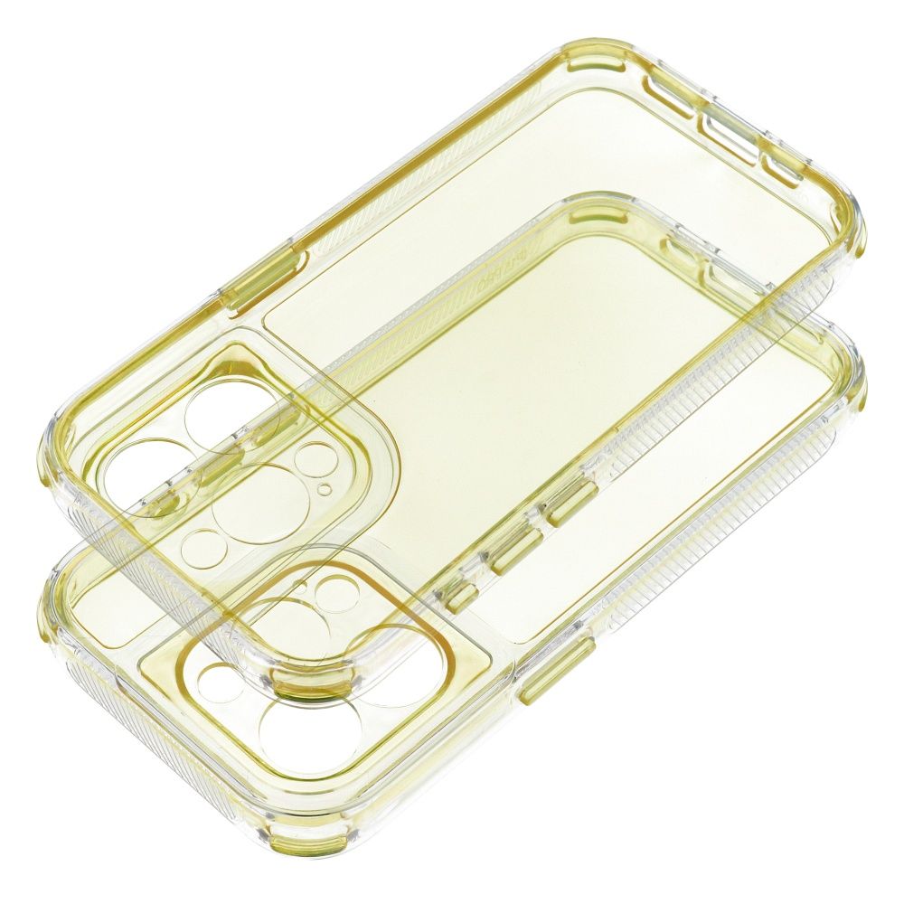 MATRIX CLEAR dėklas telefonui IPHONE 15 Pro geltona