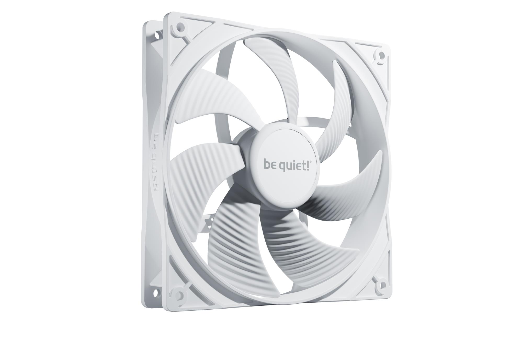 Be Quiet korpuso ventiliatorius 140mm Pure Wings 3 baltas PWM BL112